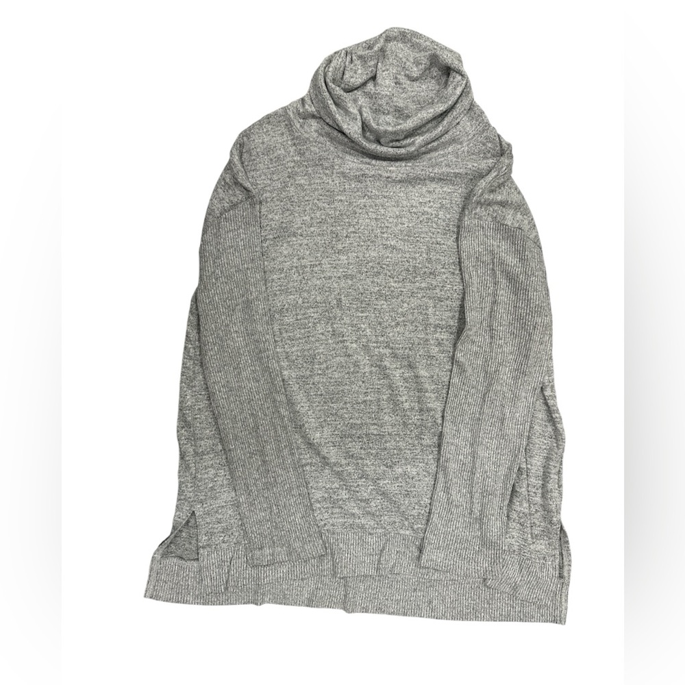 Women’s Sonoma Heathered Gray Cowl Neck Tunic Sweater XL
